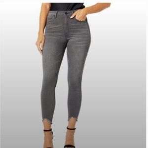 Kut from the Kloth Grey Connie Fab AB Ankle Skinny High Rise Jeans, Size 8
